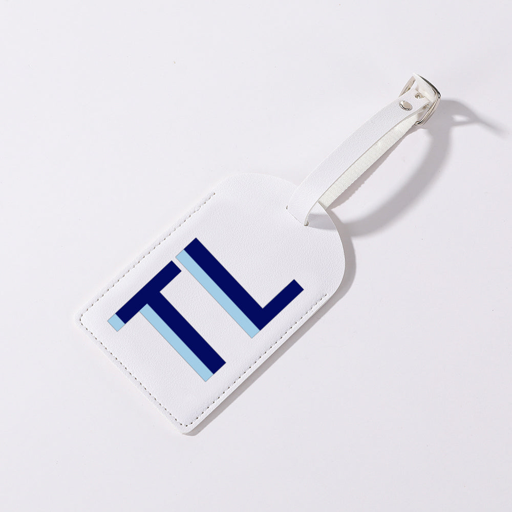 WHITE MONOGRAM SHADOW LUGGAGE TAG