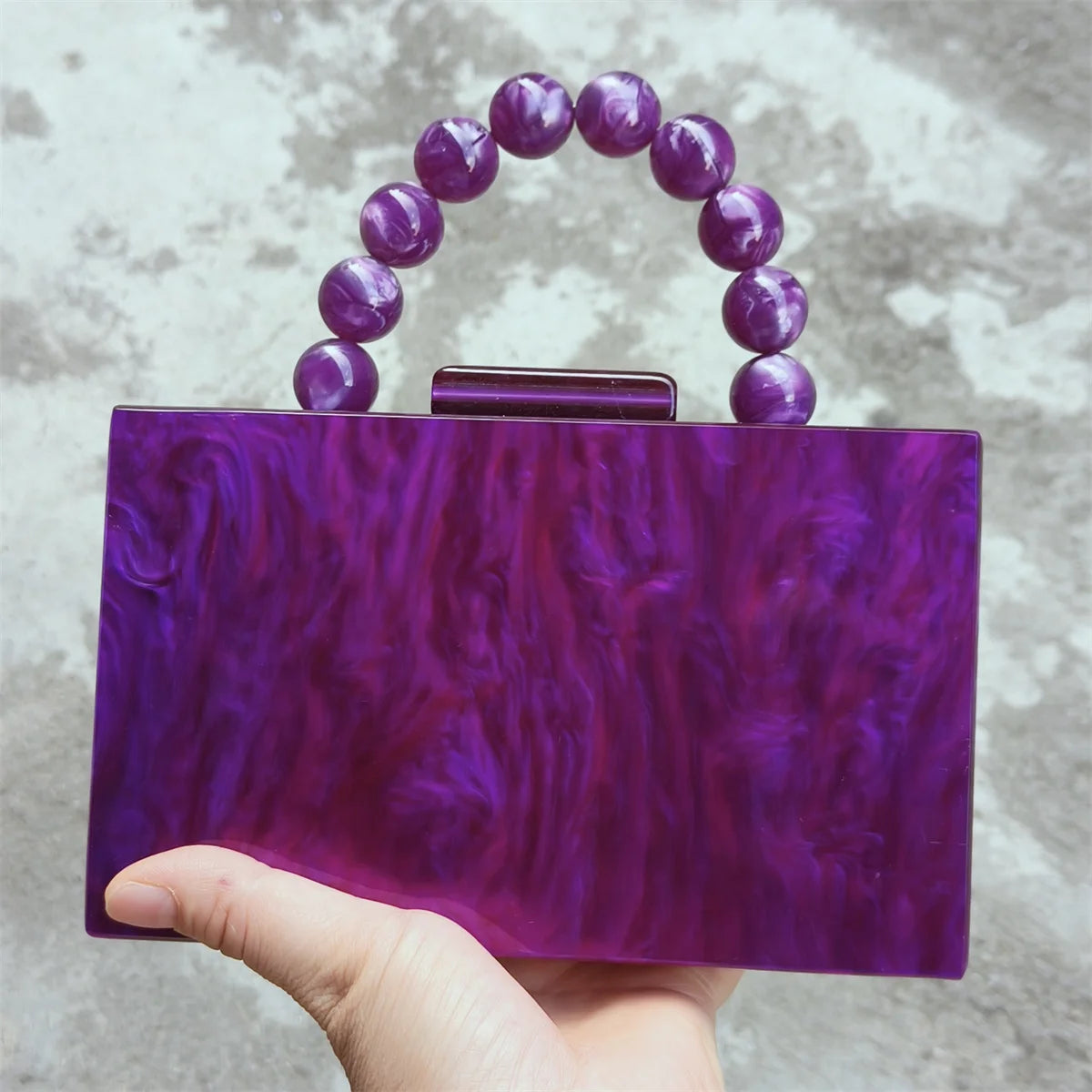 SOLID ACRYLIC CLUTCH