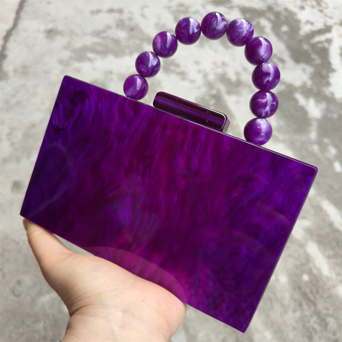 SOLID ACRYLIC CLUTCH