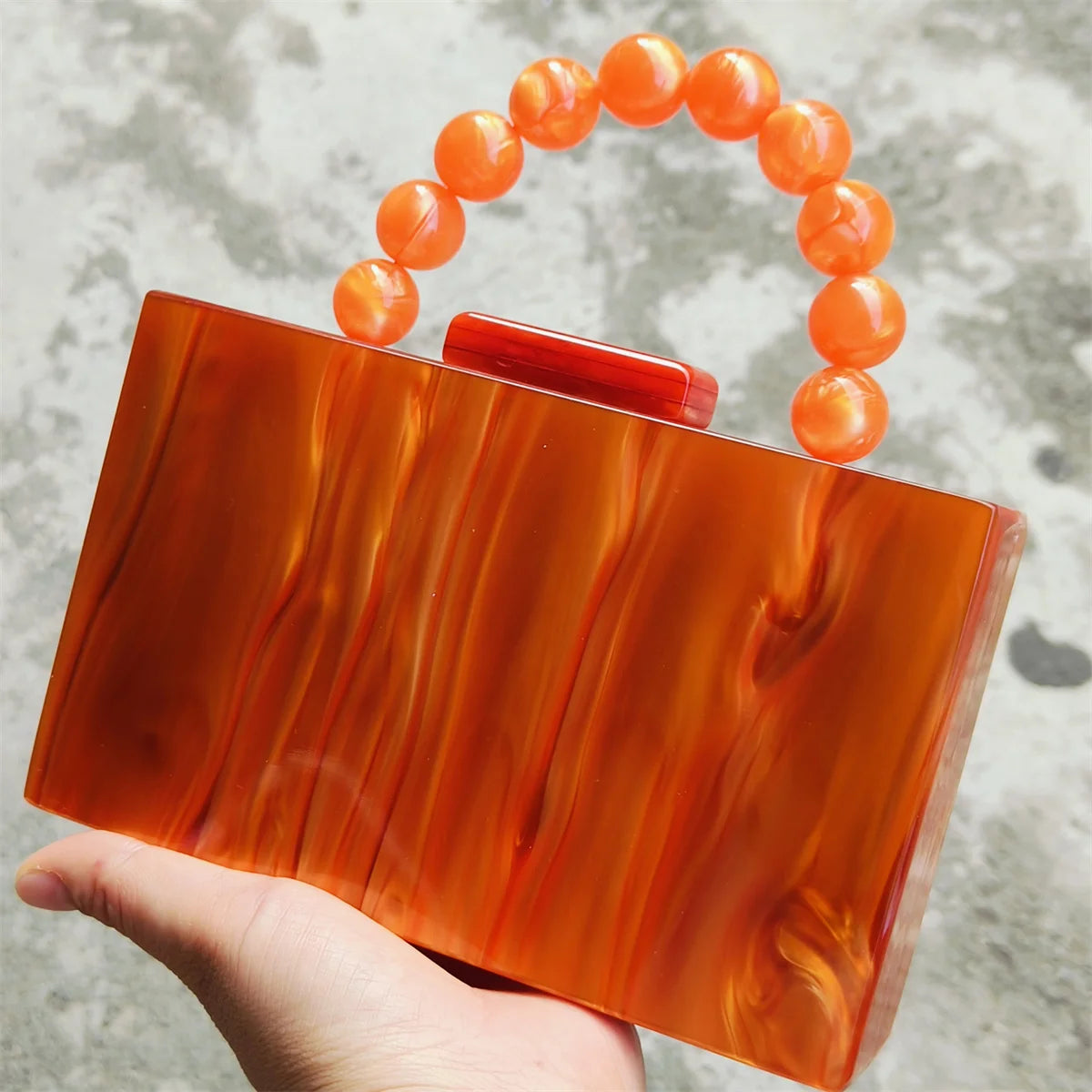 SOLID ACRYLIC CLUTCH